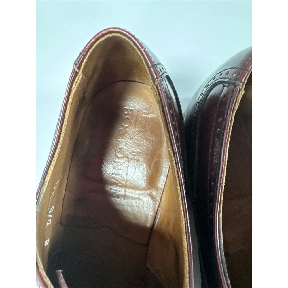 Bostonian Classics Mens Size 8‎ D/B Cherry Brown Leather Longwing Oxford Shoes
